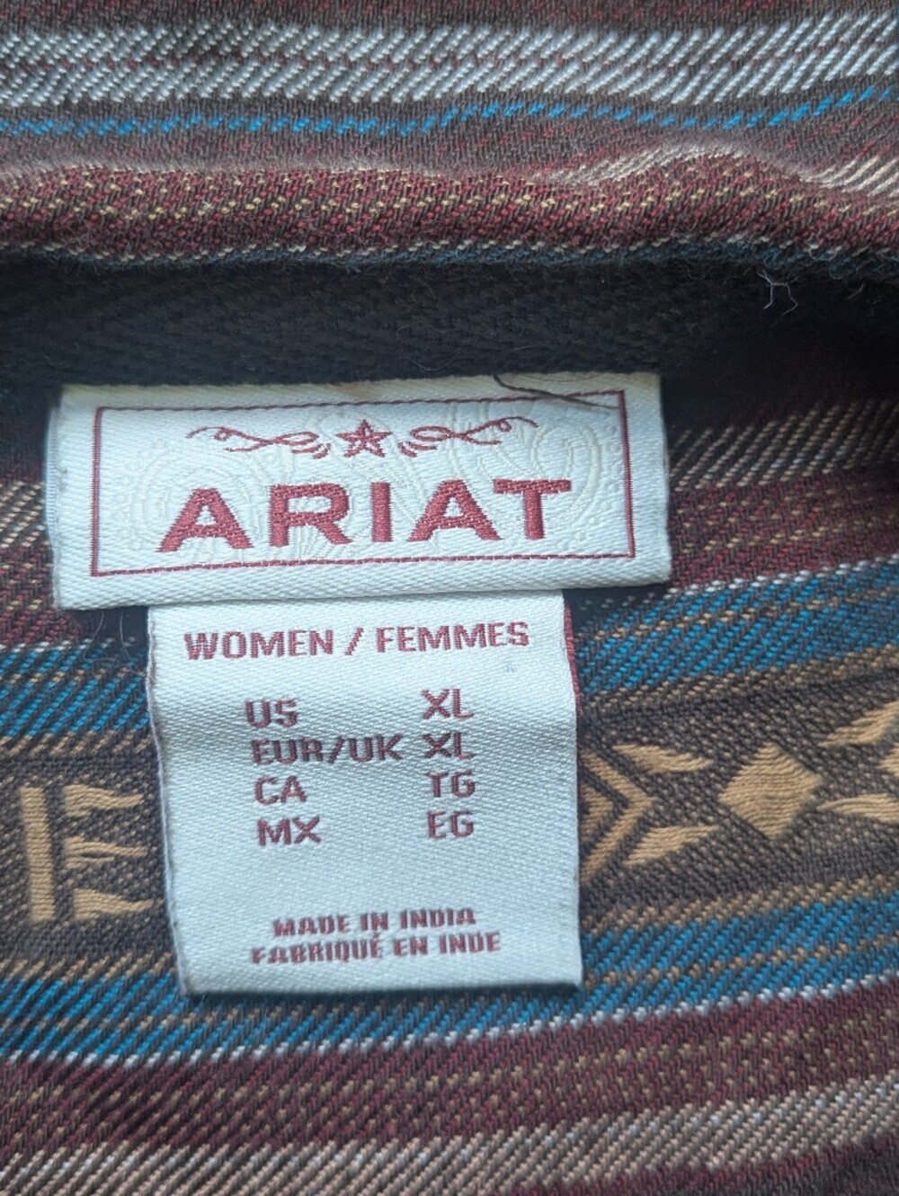 Ariat Southwestern Lightweight Hoodie Women's XL - Picture 10 of 12